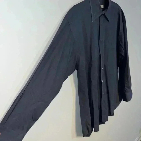 Ermenegildo Zegna Button Up Dress Shirt Slate Gray Sz 41 / 16 - Picture 1 of 6
